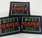 "Wifey, Mama, Boss" (Blk, Red, Yellow) Iron-on Patch for Denim Jackets, Size 4"x4" inches